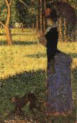 Georges Seurat Walk with the Monkey oil painting picture wholesale